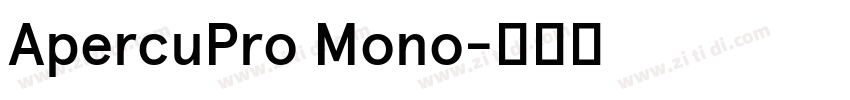 ApercuPro Mono字体转换